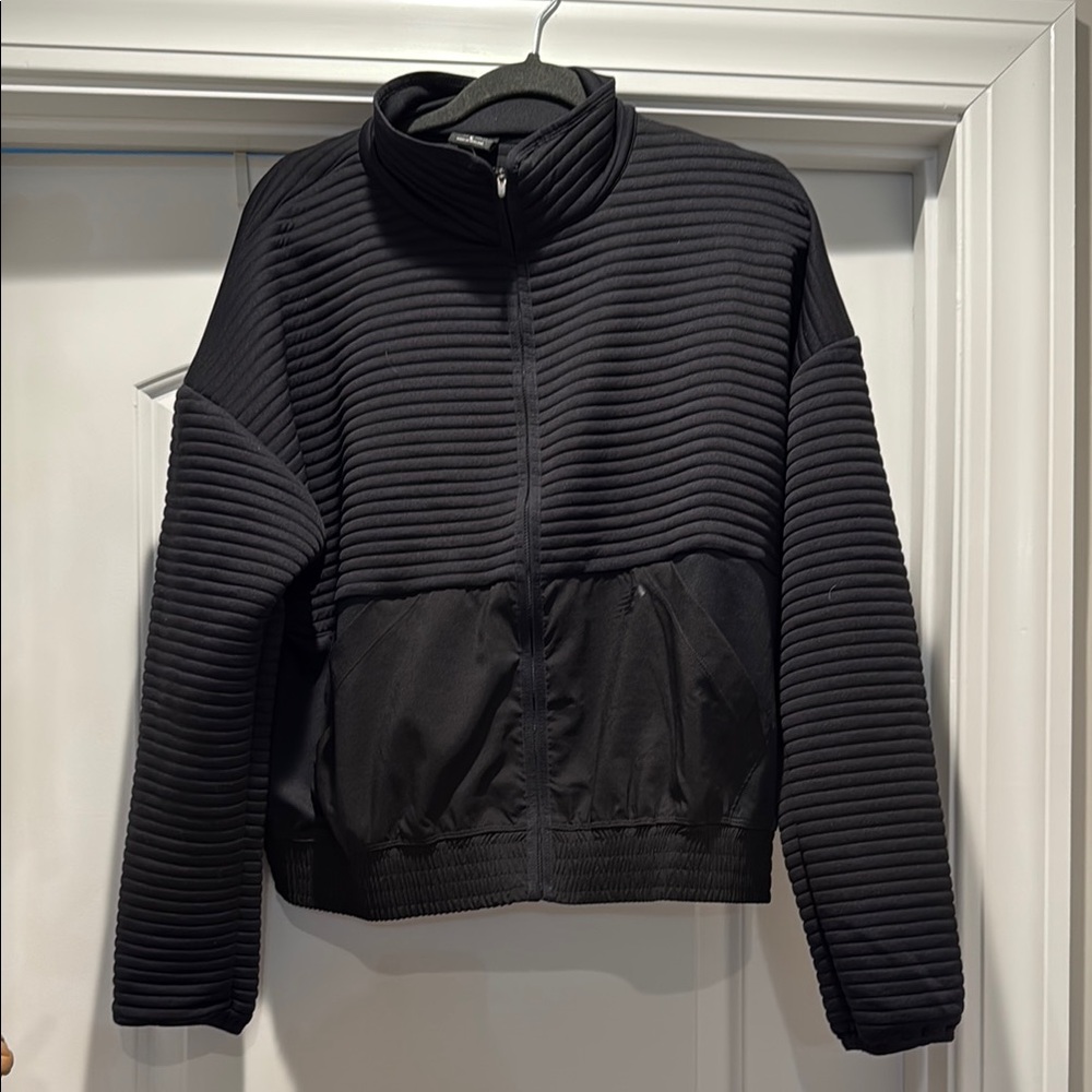COPY - New Balance Black Ribbed Zip-Up Jacket